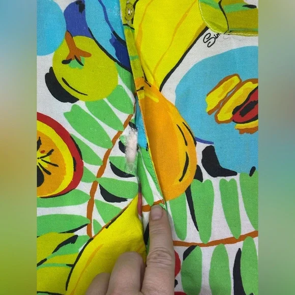 SIMON MILLER Zeem Graphic Fruit Print Shirt XL - flawed - Picture 4 of 10